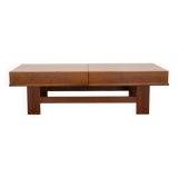Walnut coffee table with compartment, 1970
