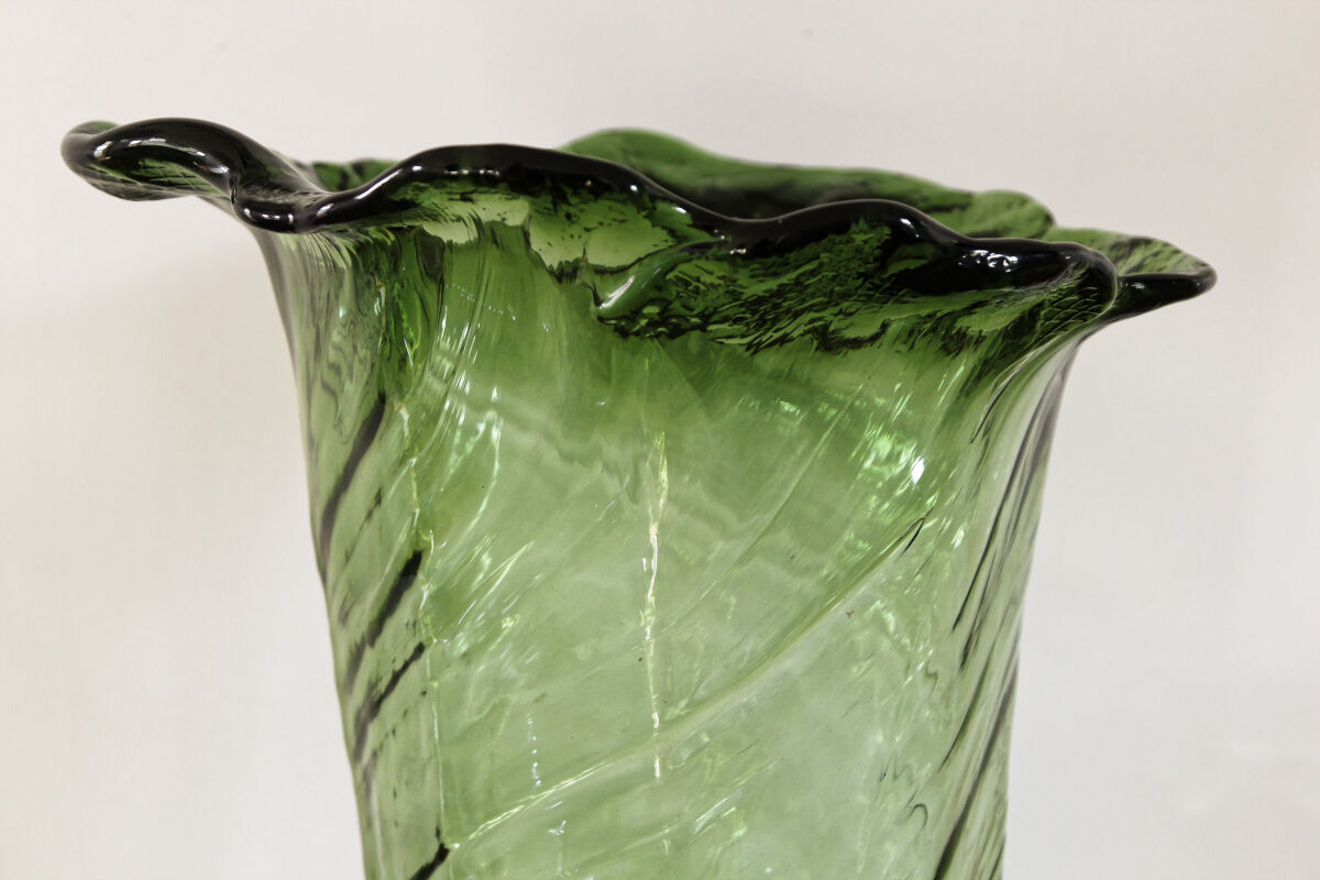 Vase glass bottle, 30s
