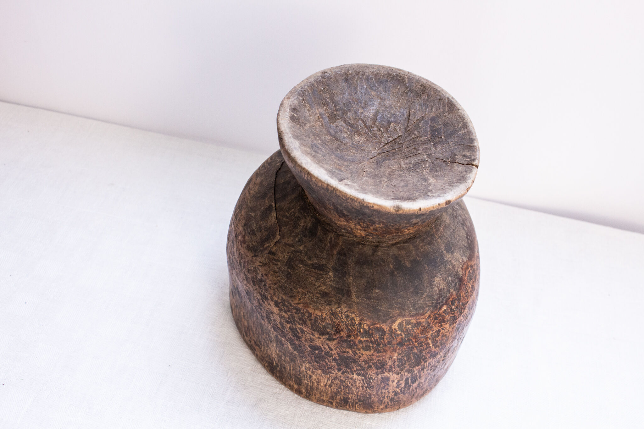 Handmade African wooden salad bowl