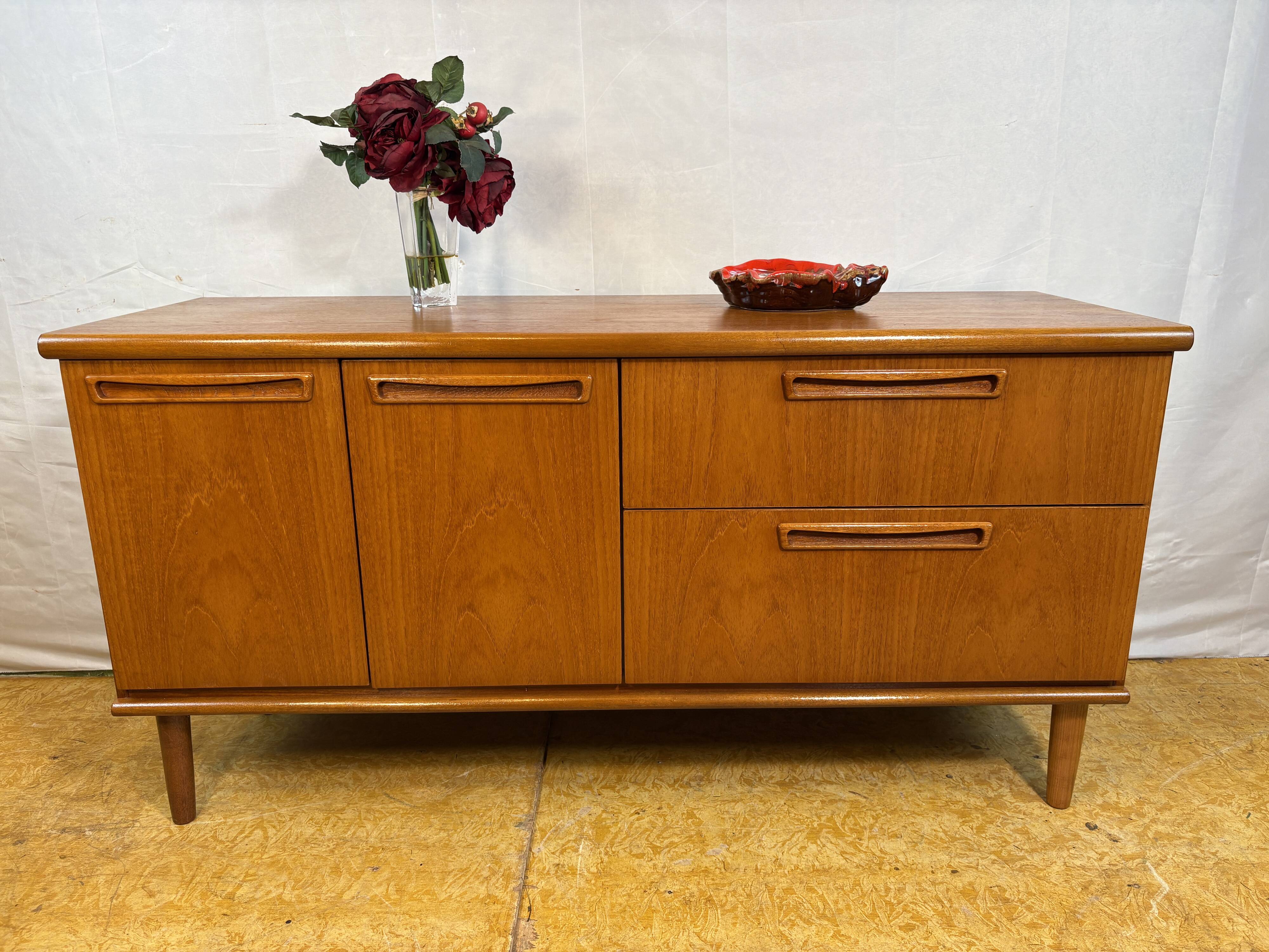 Mid-century retro vintage teak sideboard by Meredew 1960  This elegant teak