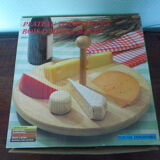 Plateau tournant à fromage en bois d'Hevea massif, boite d'origine