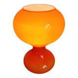 Space Age table lamp in orange glass, Massive, 1960