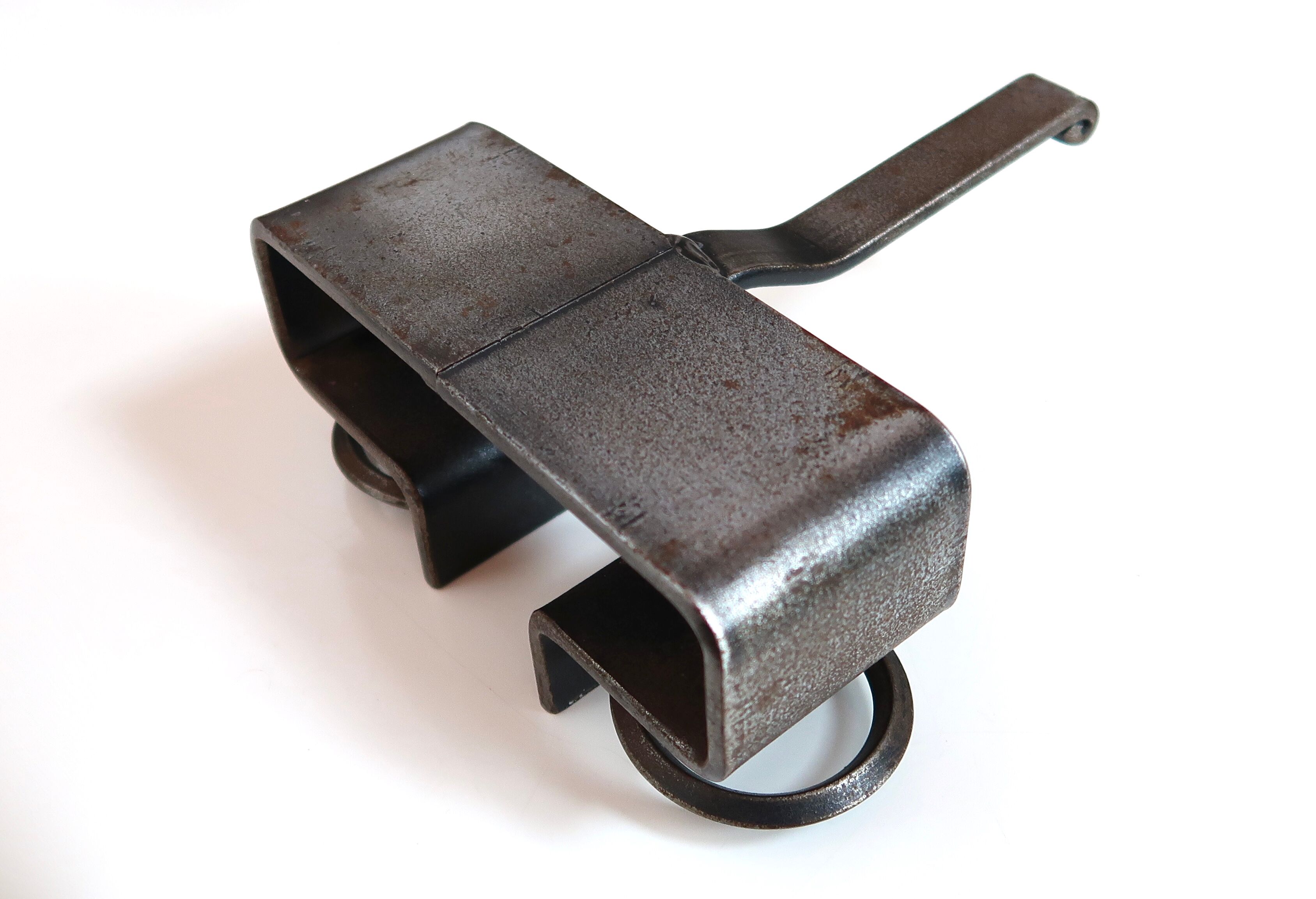 Steel candle holder, 70s