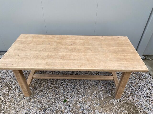 Stripped farmhouse table 180 cm