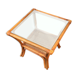 Table basse rotin