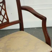 Chaises de Salle à Manger Hepplewhite avec Sièges Rembourrés Crème de Bevan Funnell, Set de 5