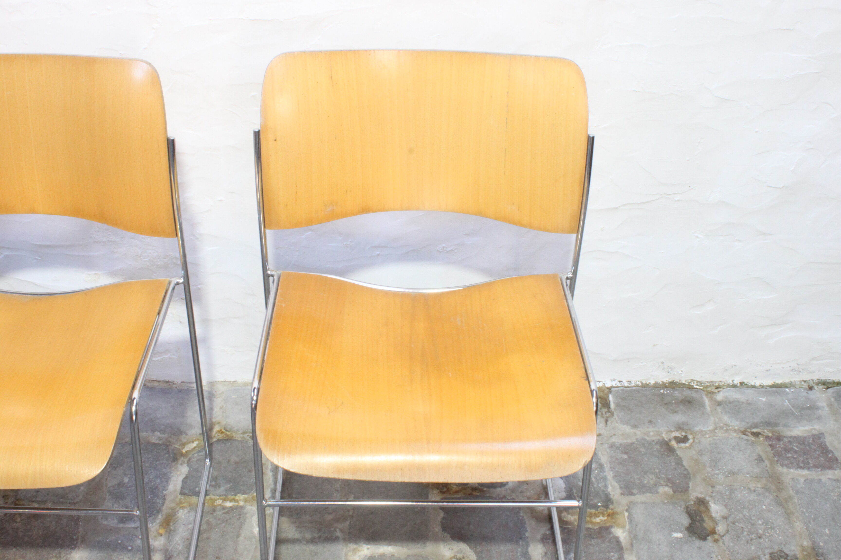 Model 40/4 stacking chairs by David Rowland for Howe, Denmark 1964