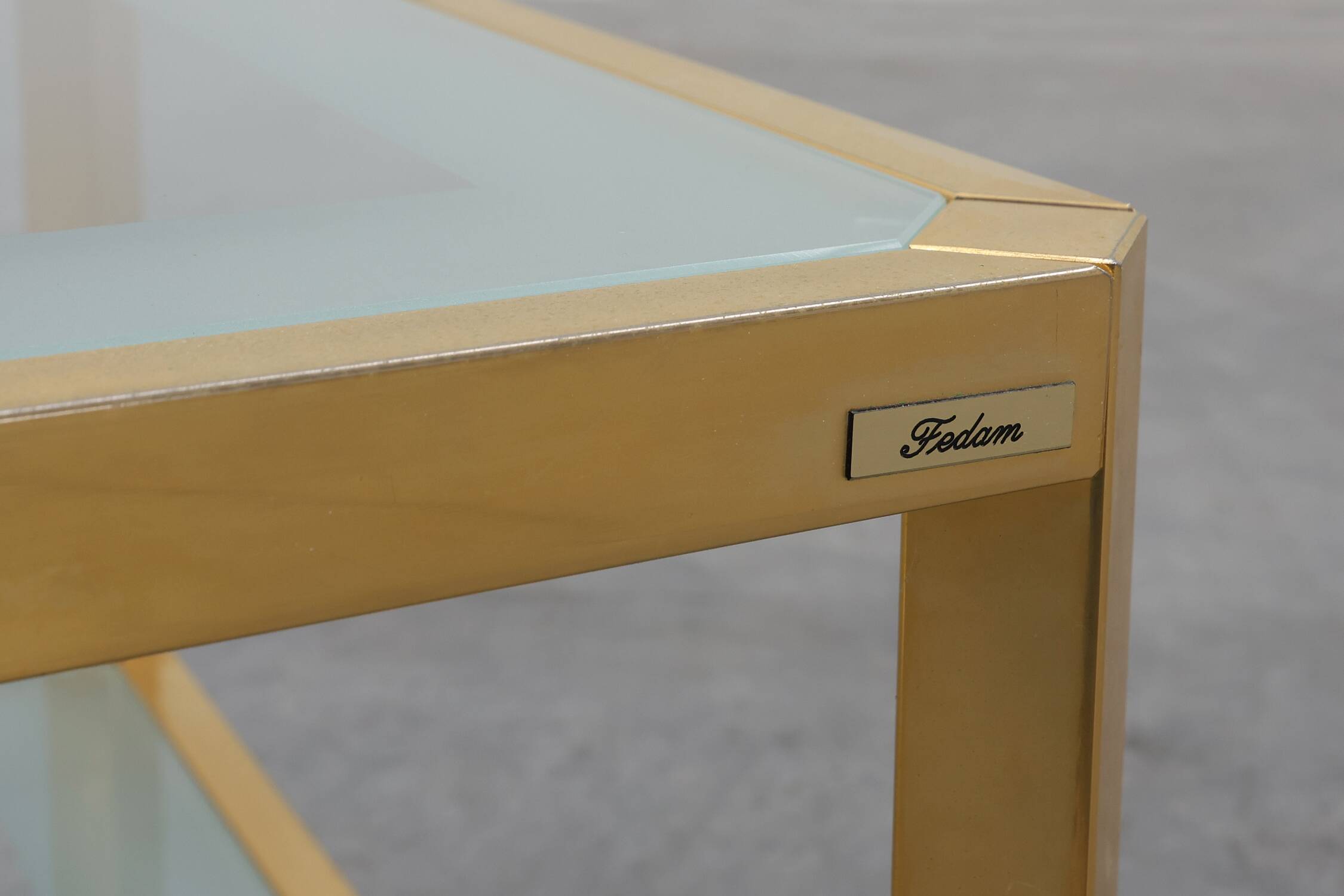 Table basse carrée Mid-Century par Fedam, Belgique