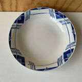 Blue Art Deco Salad Bowl Selency x Monoprix Croisé Laroche