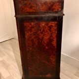 Louis Philippe bedside in walnut magnifying glass veneer