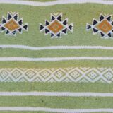 Tapis couloir vert fait main traditionnel 65x200cm