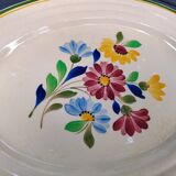 Plat de service Boch et frères de la Louvière modèle belles fleurs