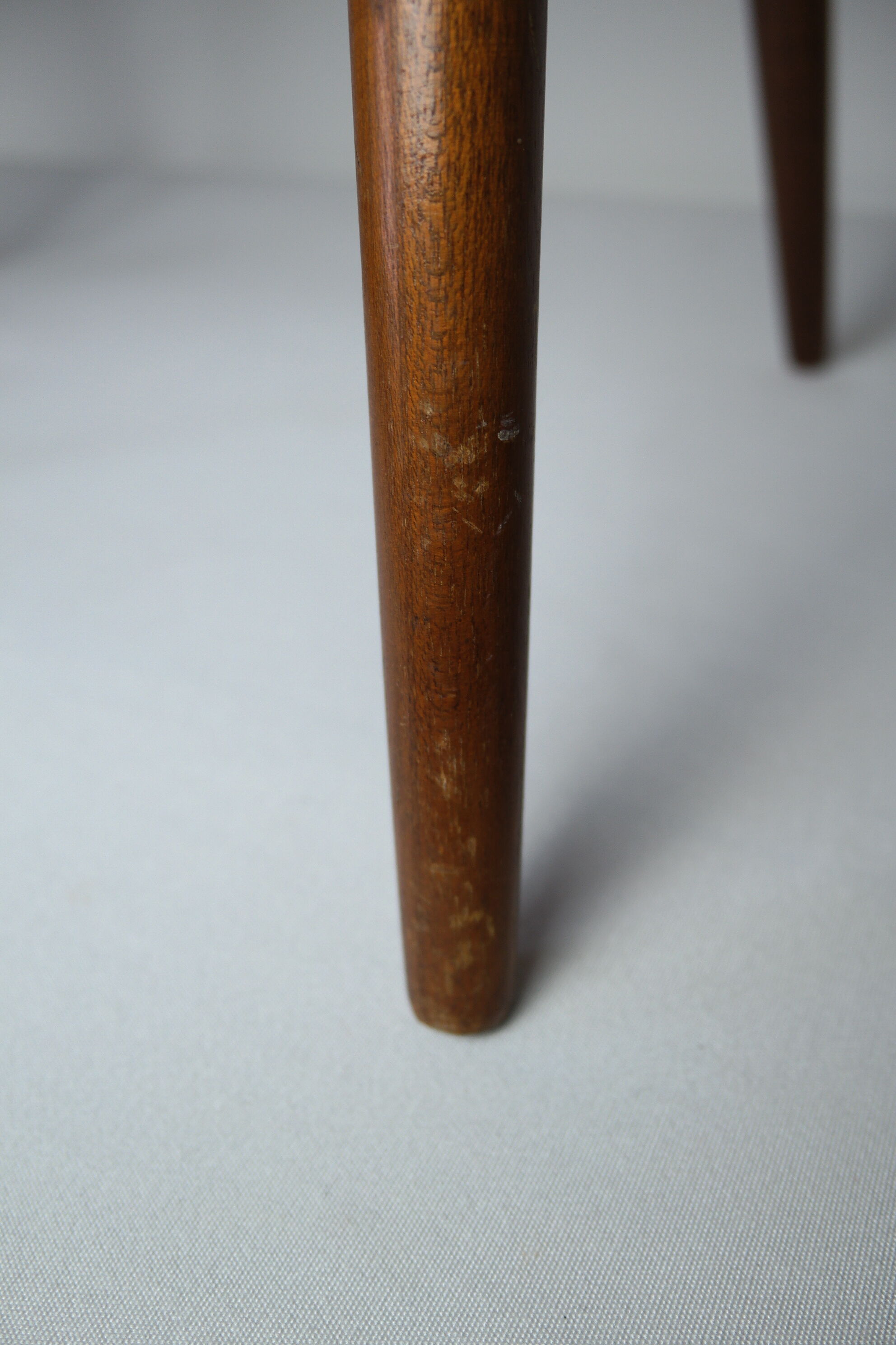 Sewing box in oak and mahogany 1950