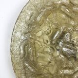 Modernist glass and metal ceiling light by Doria Lights, 1970s, Germany