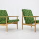 Pair of beech armchairs by ton ,czechoslovakia, 1960