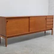 Walnut 'Abstracta' sideboard by Jos De Mey for Van Den Berghe-Pauvers, 1960s