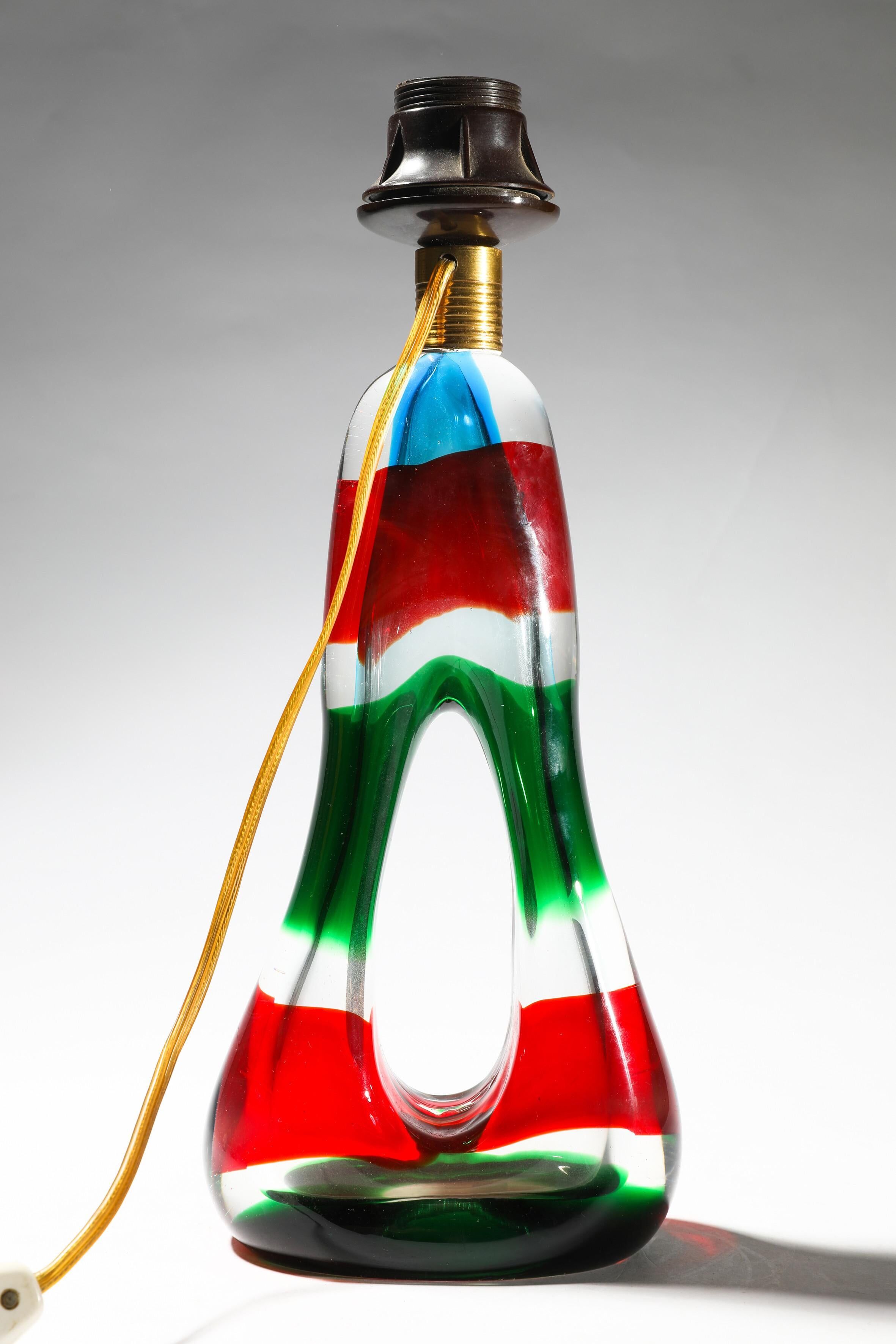 Desk lamp Fulvio Bianconi, Murano, Italy, 1960