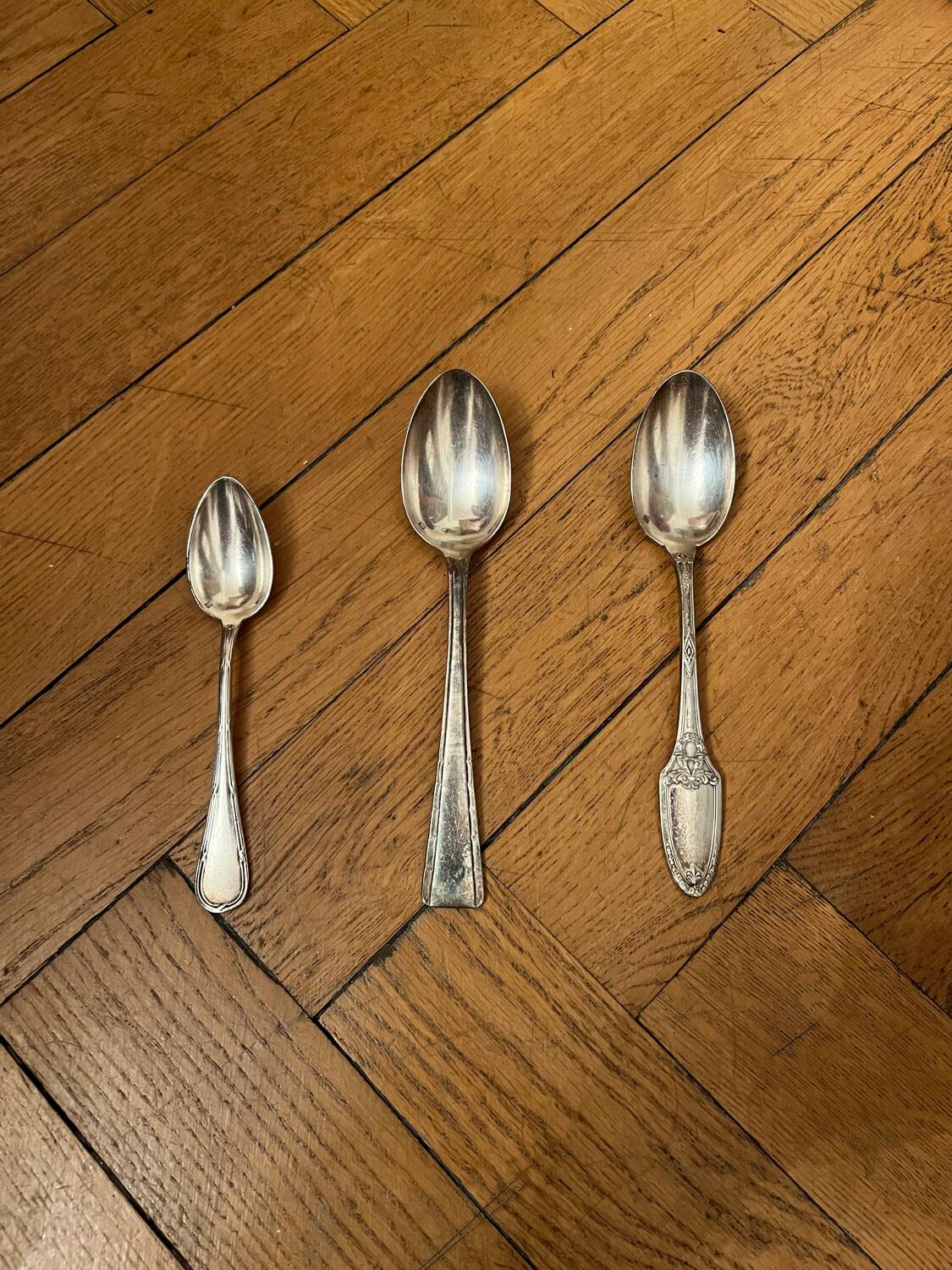 Antique silver-plated spoons