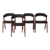 Set of 4 Danish Teak Dining Chairs by Korup Stolefabrik – 1960s Mid-Century