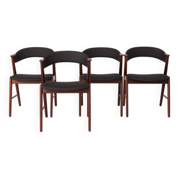 Set of 4 Danish Teak Dining Chairs by Korup Stolefabrik – 1960s Mid-Century