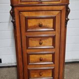 Cherry and pink marble bedside table