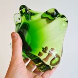 🌿 Radiant green Murano tray – vintage 70s 🌿