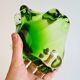 🌿 Radiant green Murano tray – vintage 70s 🌿