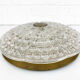 ceiling lamp by carl fagerlund for Lyfa, glass & brass, Denmark, 1960s