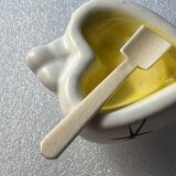 Salière poivrière vintage années 50 - céramique- formes cœurs