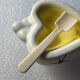 Vintage 50s salt and pepper shaker - ceramic - heart shapes