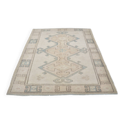 Tapis Oushak noué à la main bohémien sku 3484
