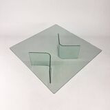 Table Basse Postmoderne en Verre, 1980s