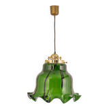 Orange glass pendant by Peill Putzler, Germany, 1970.