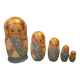 Matryoshka pyrography dolls