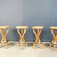 Mid century brutalist bar stools, 1960s - set of 4