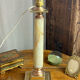 Lamp base in onyx and brass