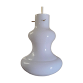 Suspension style scandinave en verre opalin - années 50