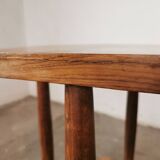 Art deco style serving table in walnut veneer
