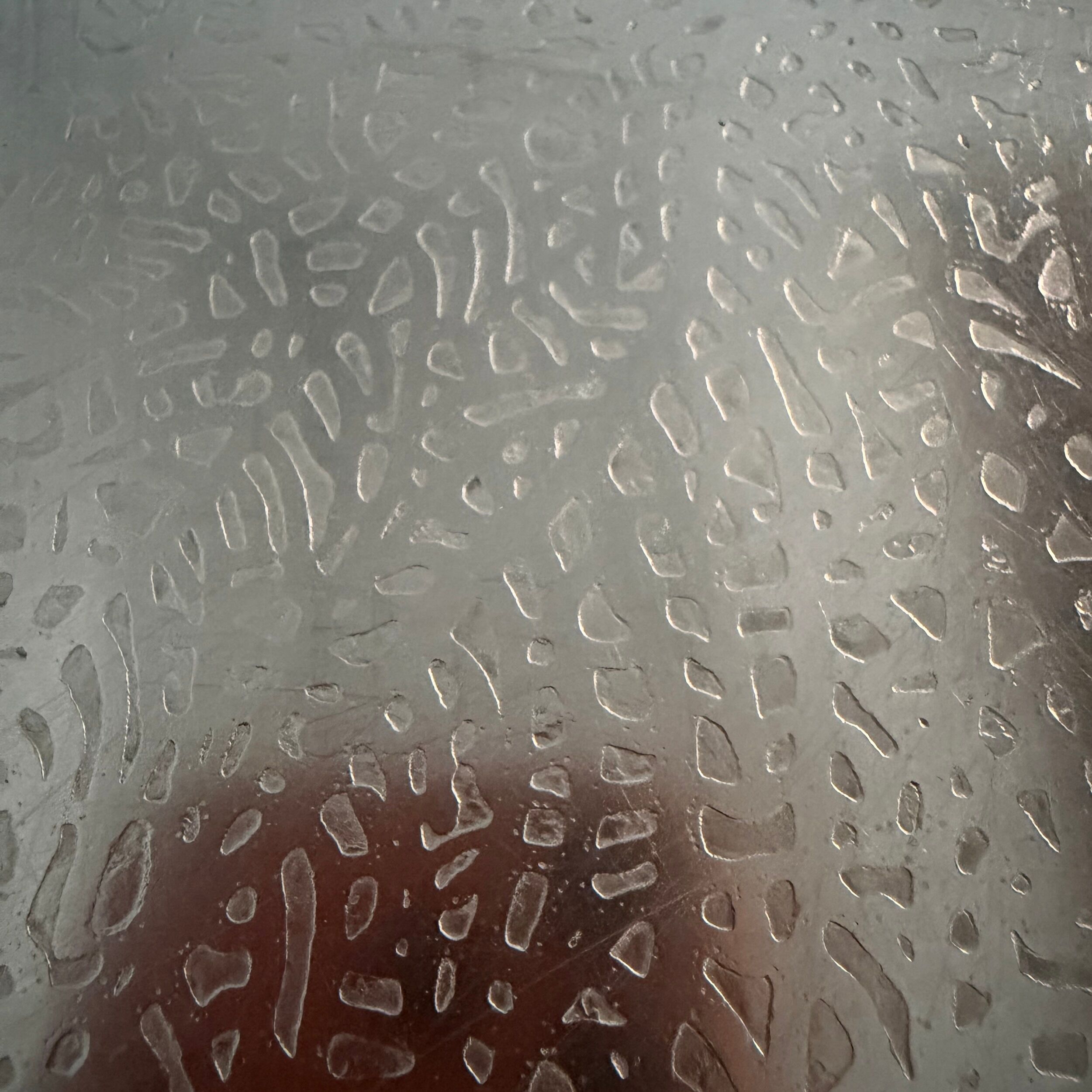 Coffee table with etched metal top by Heinz Lilienthal, 1970s