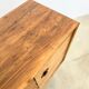 Mid-century teak sideboard, 2 doors 4 drawers — brutalist spirit
