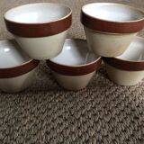 Series of 5 sandstone ramekins