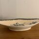 Soupière ravier and dish old blue porcelain Sarreguemines model Groseilles