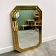 Octagonal Wall Mirror with Faceted Stained Glass Rim from Schöninger, 1970s