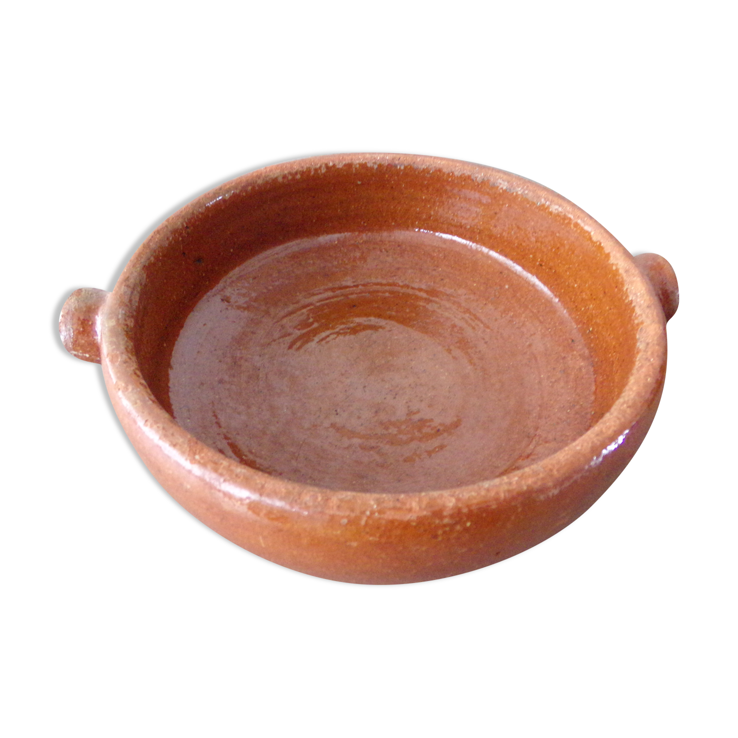 Old dish in glazed terracotta small model