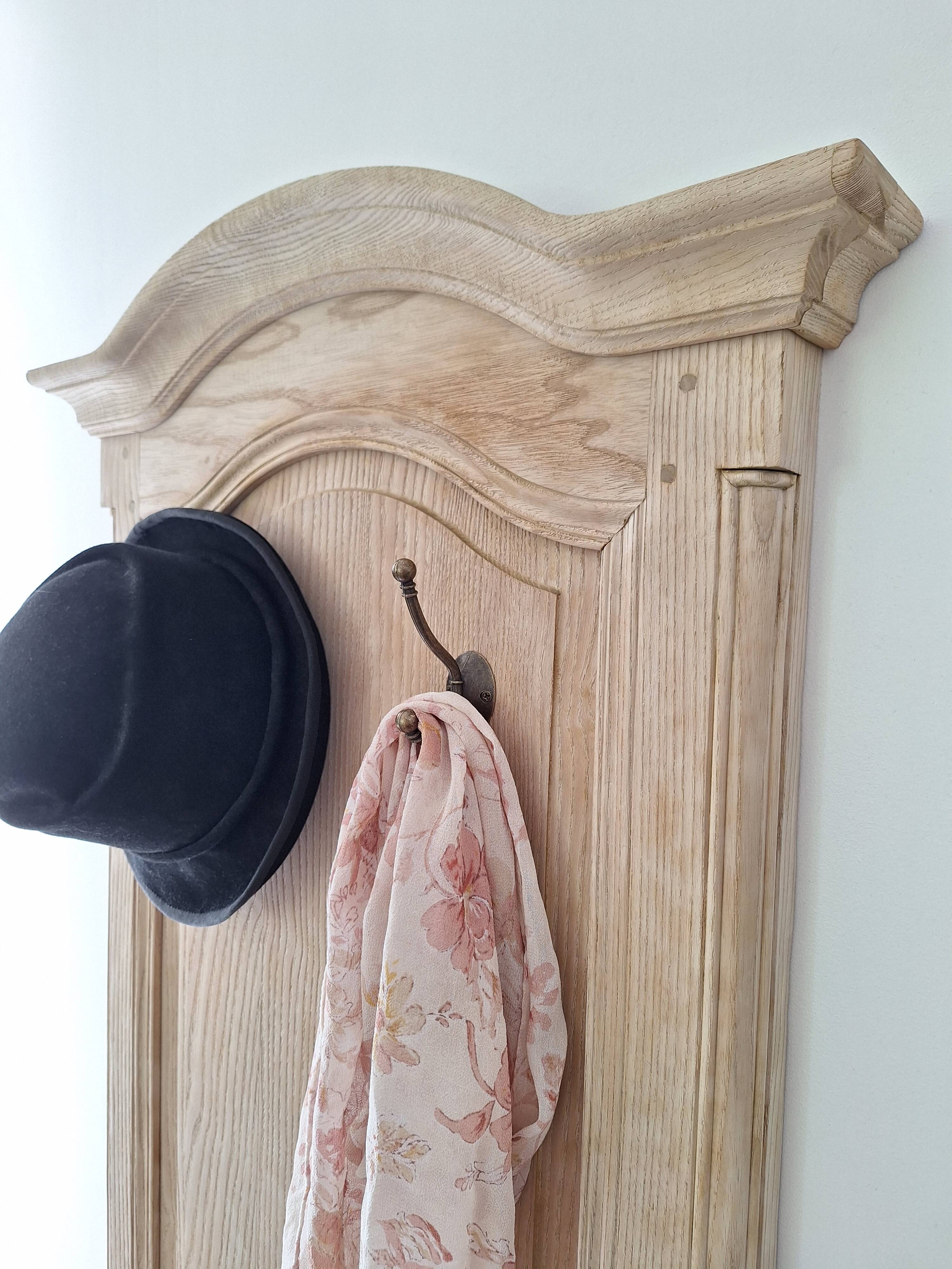 Restored antique oak entrance wardrobe