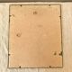 Antique engraving bird in metal frame