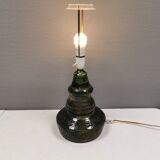 Large table lamp in glazed earthenware.