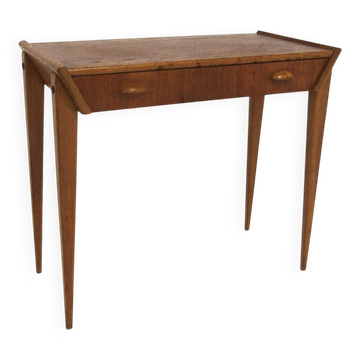Scandinavian console in teak and oak, Sweden, 1960.