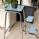Tabouret escabeau formica vintage