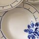 Terre de Fer Badonviller Chanzelles Blue pattern soup plates